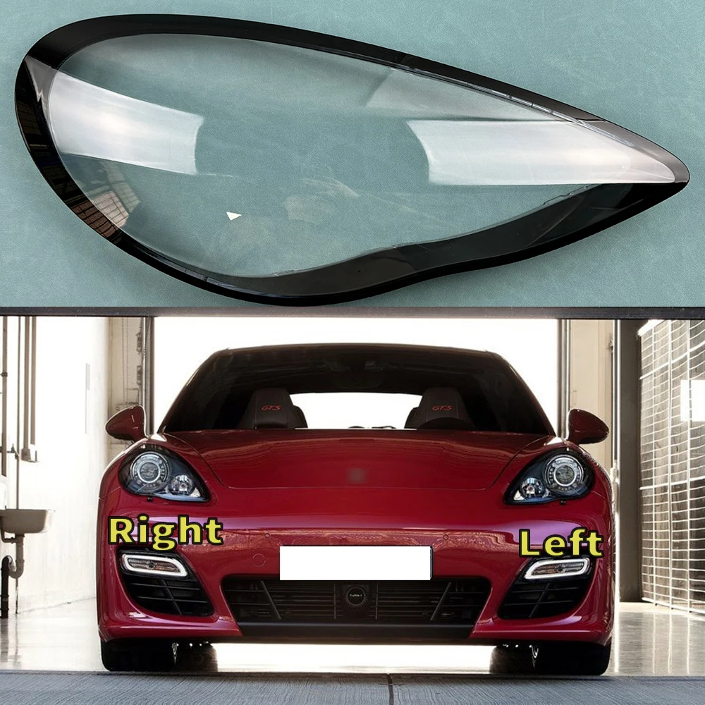 

For Porsche Panamera 2010 2011 2012 2013 Headlamp Cover Headlight Shell Transparent Lens Plexiglass Replace Original Lampshade