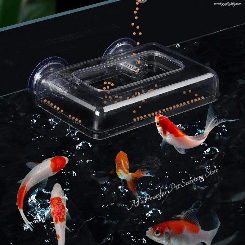 1Pc Fish Food Feeding Aquarium Feed Ring Fish Tank Station Floating Food Tray Feeder Aquarium Accessory with Strong Suction Cups