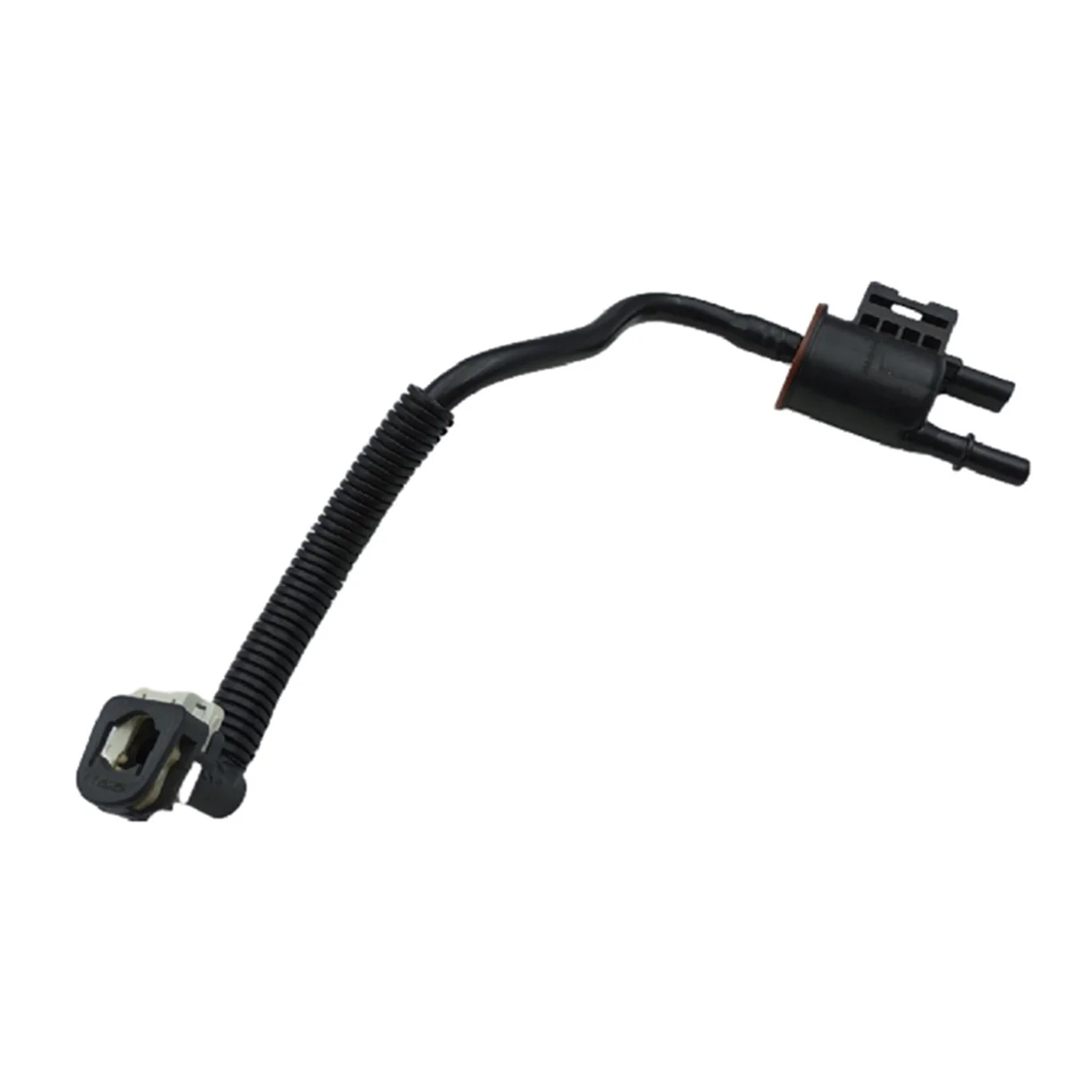 #23T Automotive Parts & Accessories,Car Fuel Vapor Carbon Canister Solenoid Valve Tube Hose for Ford,Black