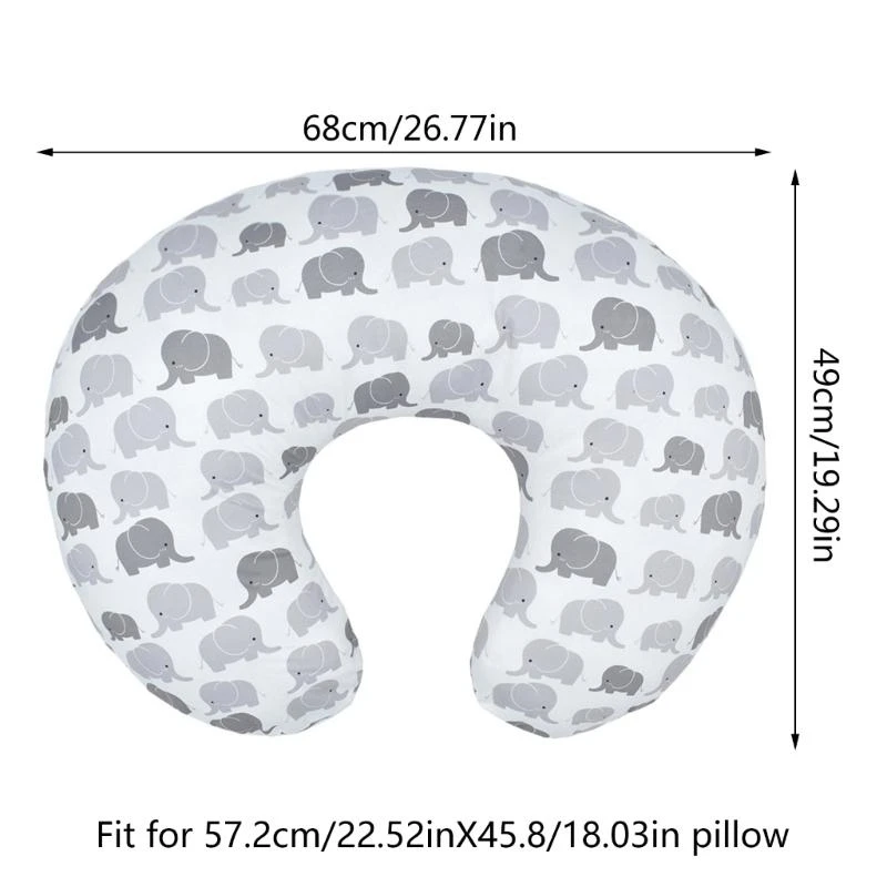 Breastfeeding Pillow Cover Newborns Nursing Pillowcase Pillow Slipcover Detachable Nursing Pillow Protections Sleeve