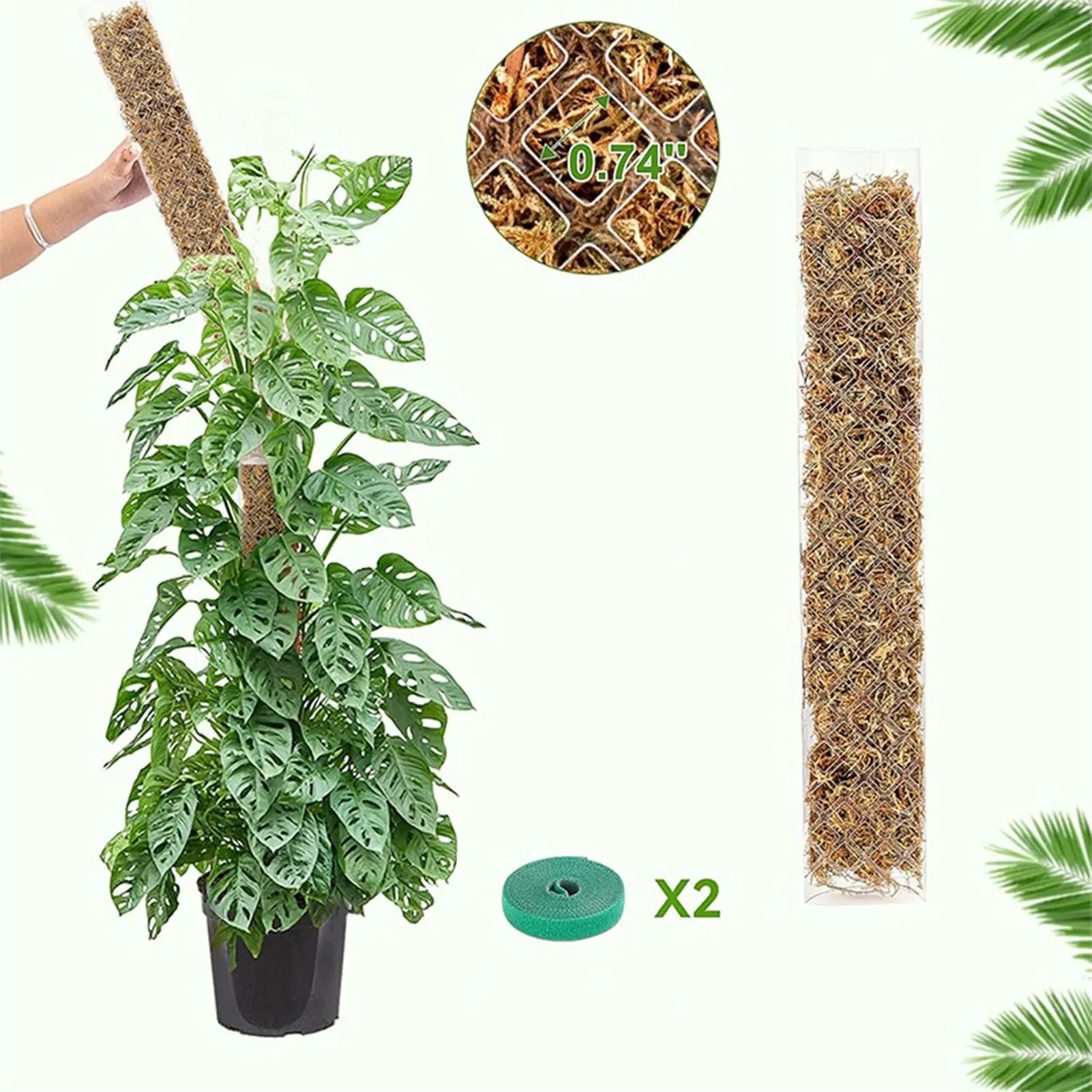 

4 шт., столб с мхом, садовый предмет, цветочные растения, альпинисты, аксессуары для бонсай, горшки, подставки для цветов, держатель для роста, поддержка