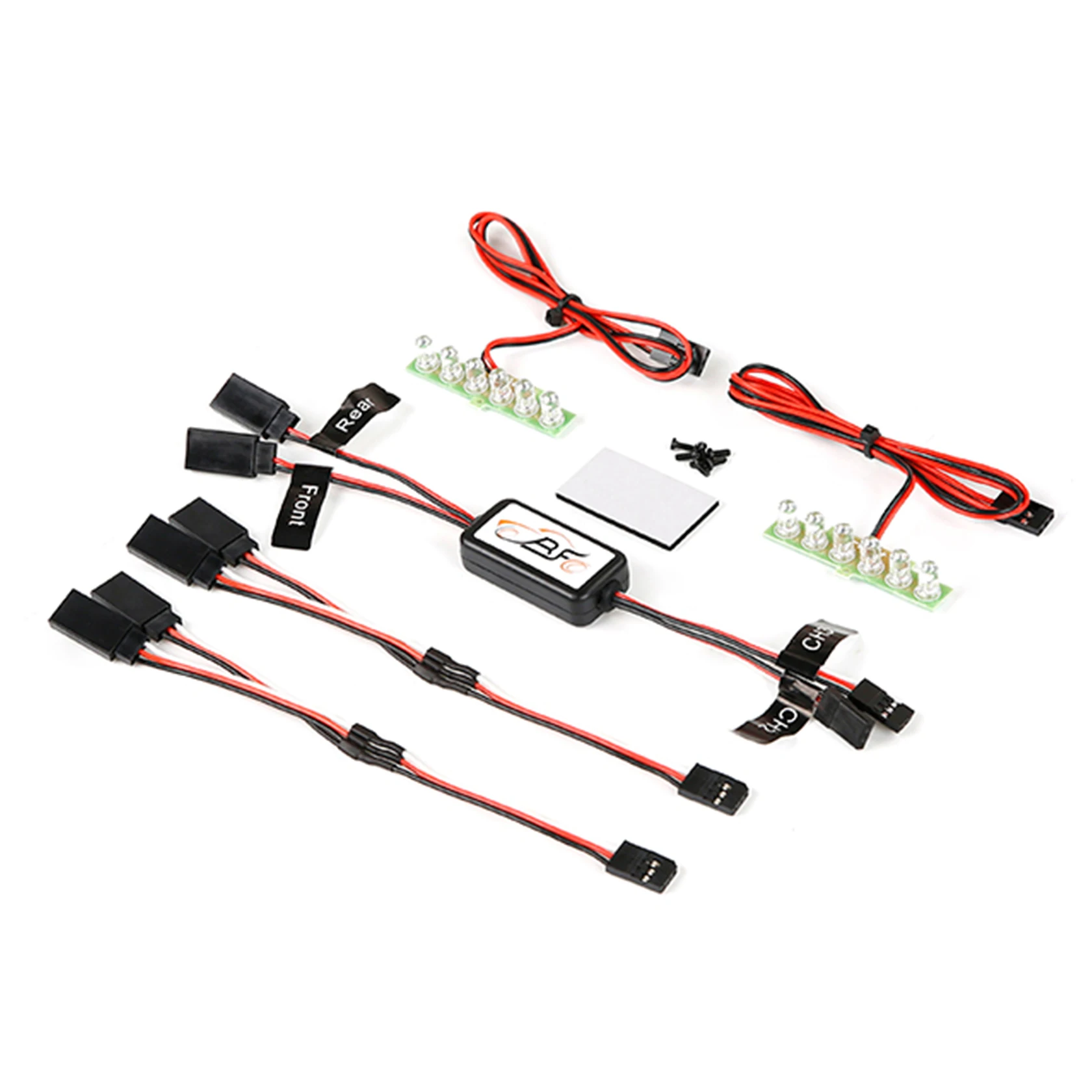 Zestaw przedniej lampy LED lub tylnej lampy lub kontrolera świateł lub przełącznika zasilania do samochodów RC 1/5 Hpi Rofun Baha Rovan Km Baja 5B 5T 5SC