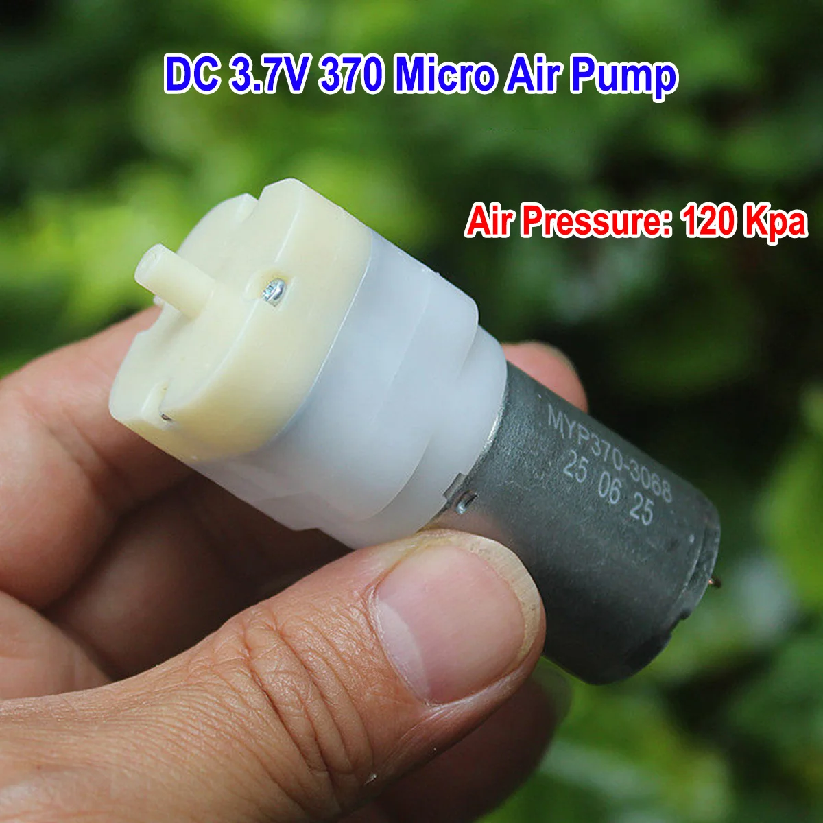 DC 3V 3.7V 5V Small Mini 370 Motor Air Pump Low Noise Oxygen Pressure Pump 120kpa DIY Aquarium Fish Tank Pump