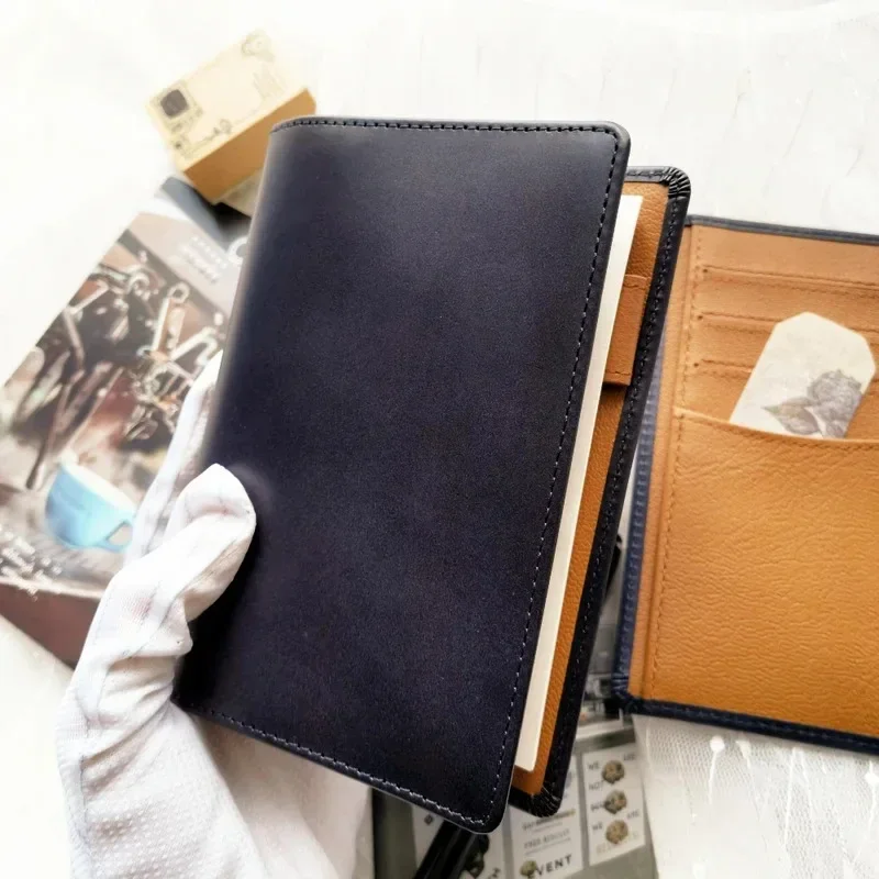 New EMEMHON A7 Rings20mm Genuine Leather Planner Pebbled Grain Leather Notebook With 30MM Ring Mini Agenda Organizer Diary Not