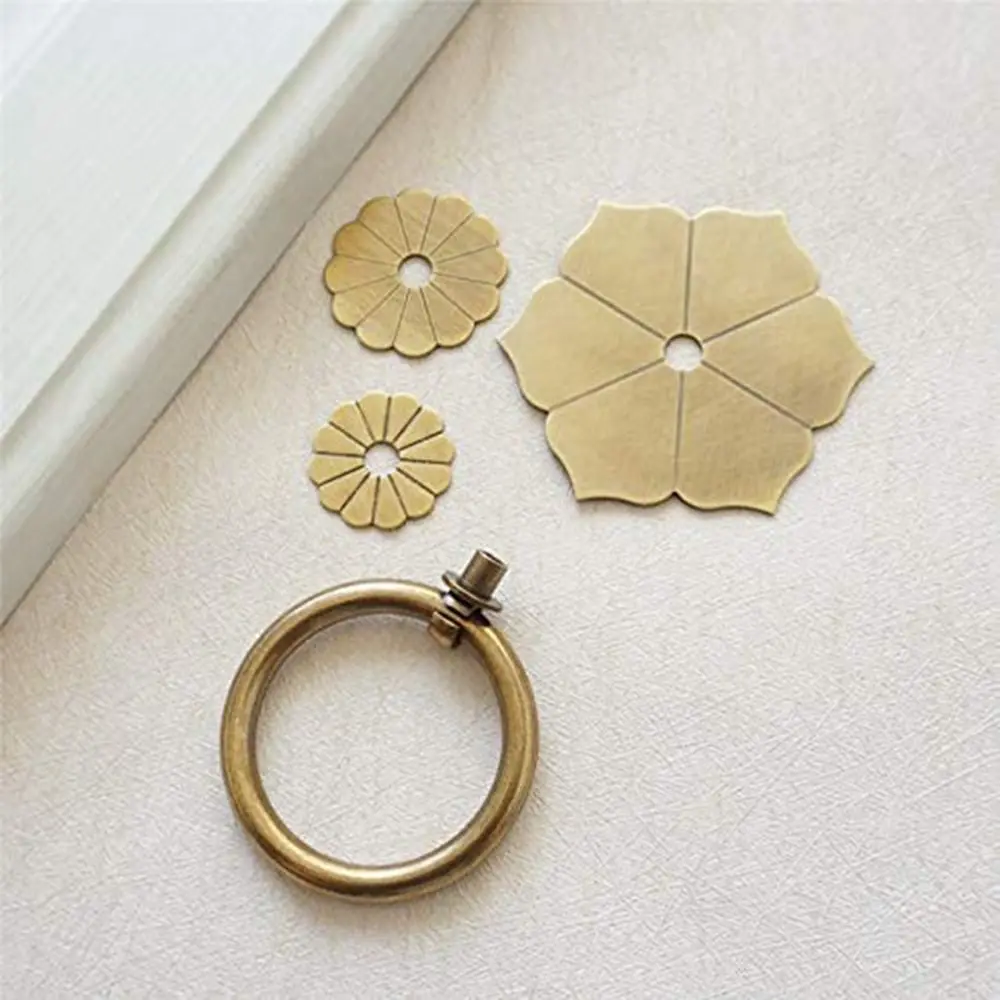Wall Hanging Hooks Cabinet Knocker Door Handles Dresser Pulls Drawer Knob Cabinet Drop Ring Pulls Cupboard Knobs