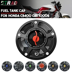Motorcycle Quick Release Action Keyless Fuel Tank Cap For HONDA CB400 1992-2016 CBR 600 RR 2003-2021 Motorcycle Accessories