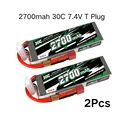 2Pcs 2700mah 2S T