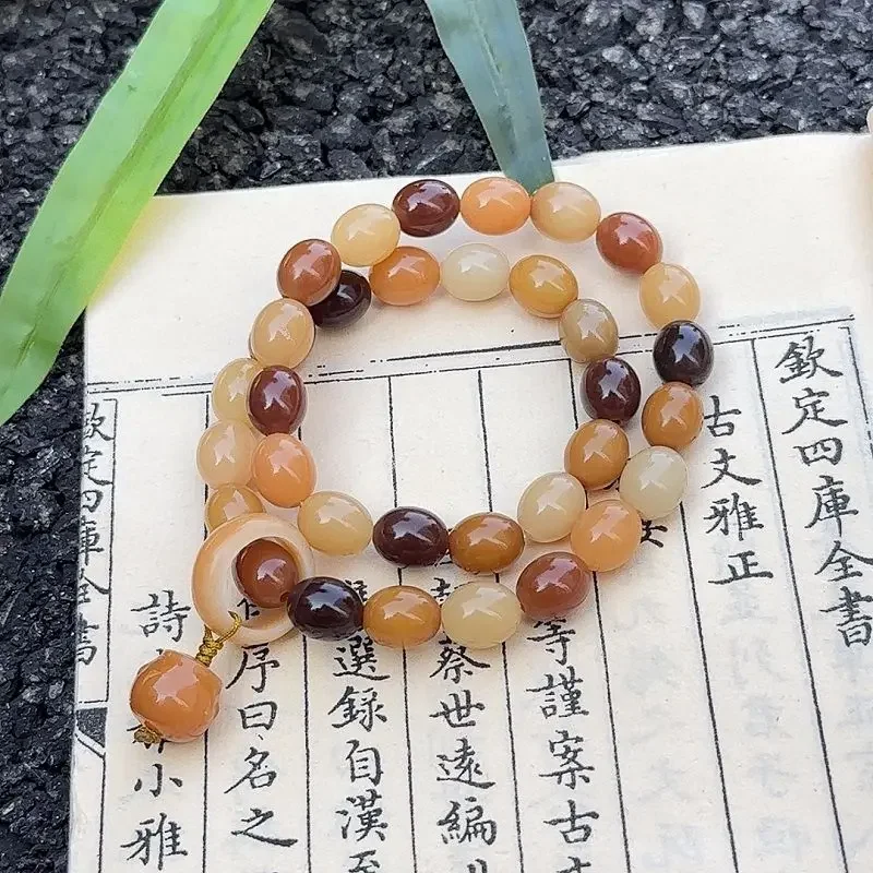 Double Circle Small Goose Egg Bodhi Handheld Bracelet Female Student Plate Play Wrap Finger Soft Buddha Beads Hand String Male