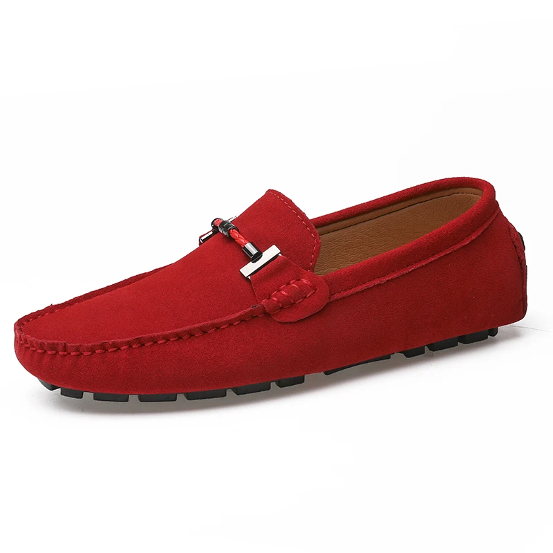 Suede Loafers Men Casual Leather Slip On Driving Shoes Fashion Plus Big Size 50 51 52 Luxury Brand Designer Shoes Spring Autumn