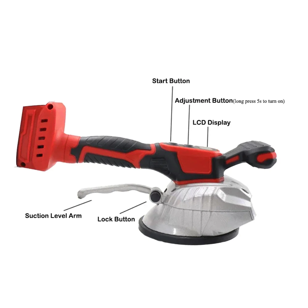 

Tile Tiling Machine High Loading Capacity Wall Floor Tile Laying Vibrating Tool 8 Gears Fit Milwaukee 18V Battery Pin