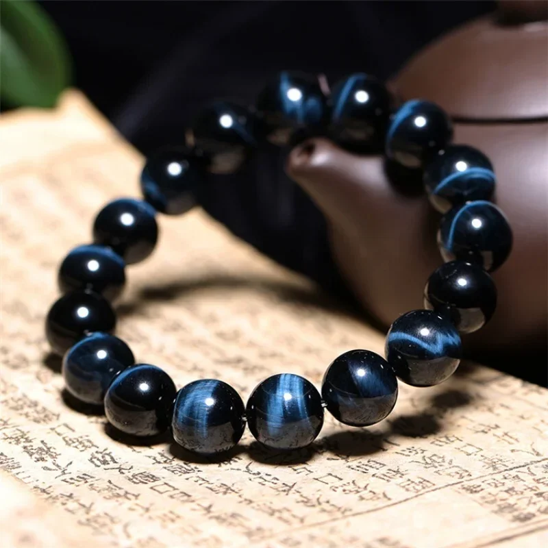 Blue Tiger Lightning Pattern Eagle Eye Stone Bracelet Stall Live Broadcast Scenic Spot Hot