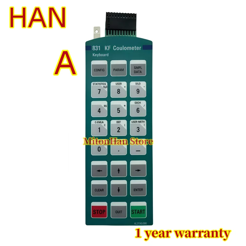 New For 831 KF Coulometer 6.2130.090  Membrane Keyboard Button Keypad Protective Film