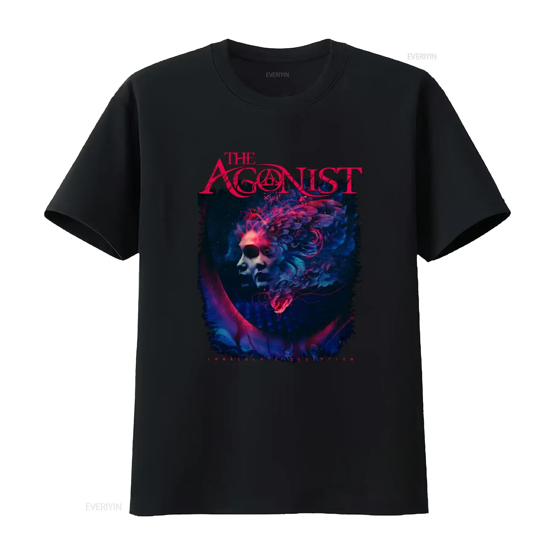 Camiseta de la banda de Death Metal melódico The Agonist Immaculate Deception, talla M 2XL, diseño único, estilo vintage lavado