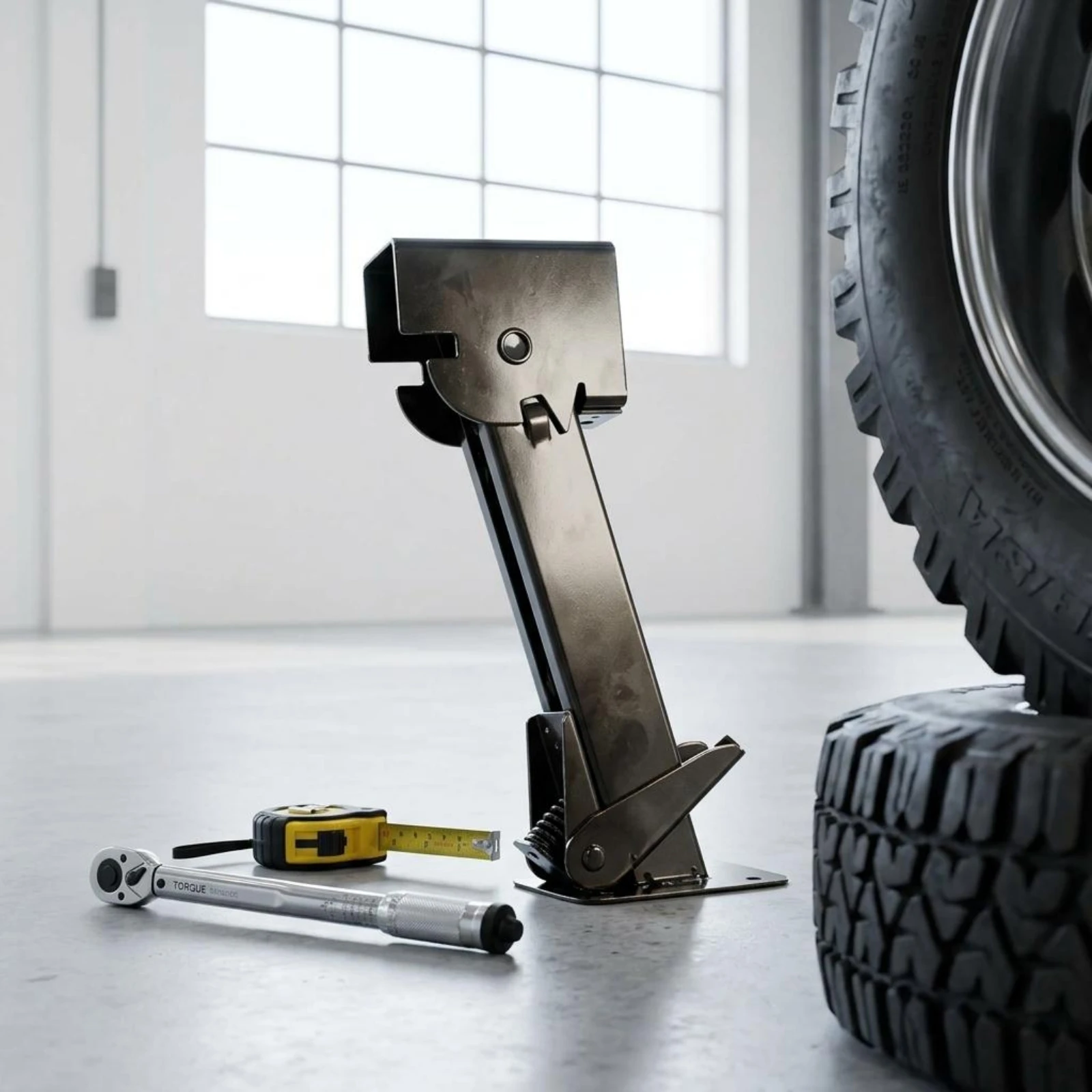 

Travel Vehicle Support Stand Stand Manual Crank Vehicle Support Leg Recreational Vehicle Stabilizer Support Stand Base Plate