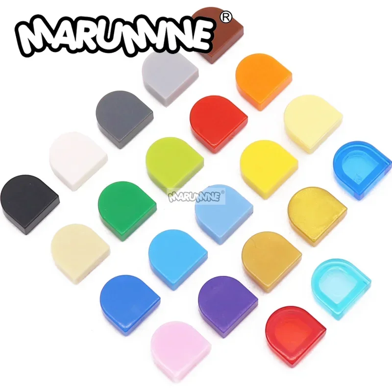 MARUMINE MOC Bricks Accessories 24246 Tile Round 1x1 Half Circle Extended Building Blocks Of Constructions DIY Toys For Children