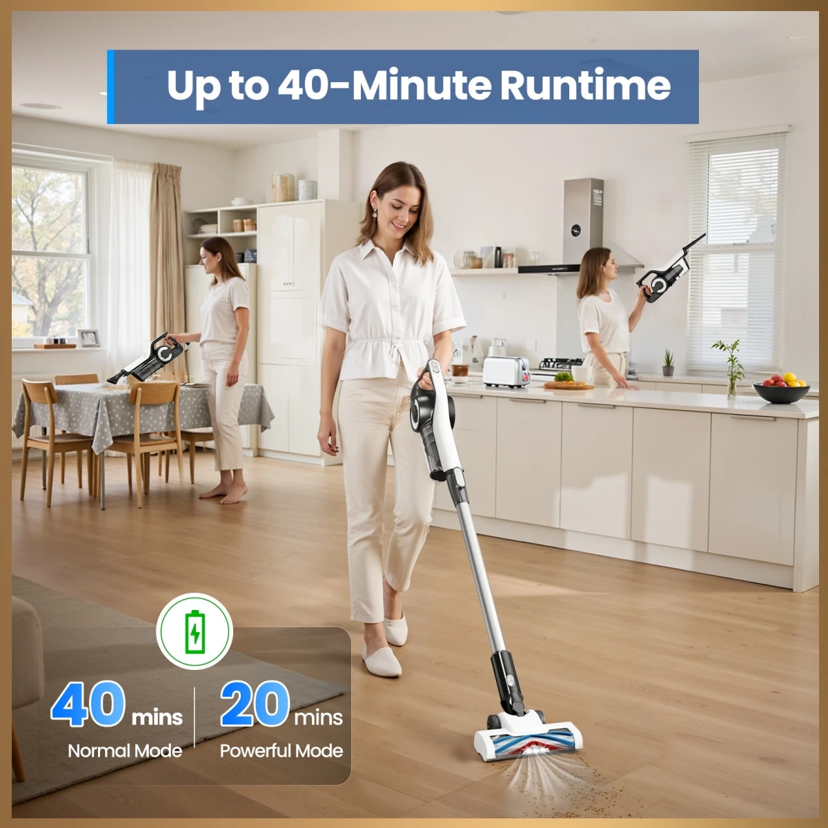 aspirateur sans fil lamzien – vue détaillée