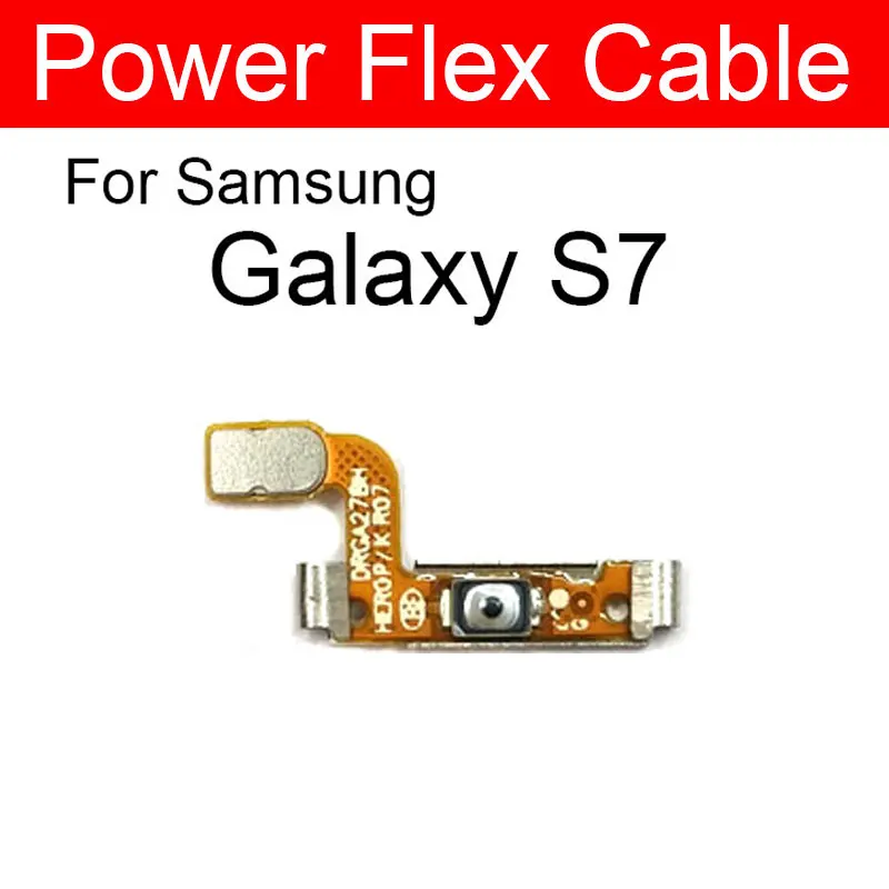 Cable flexible de alimentación y volumen para Samsung Galaxy S7 S7 Edge G930 G930F /A/V/P G935 G935F /A/V/P botón de Control de Audio cinta flexible