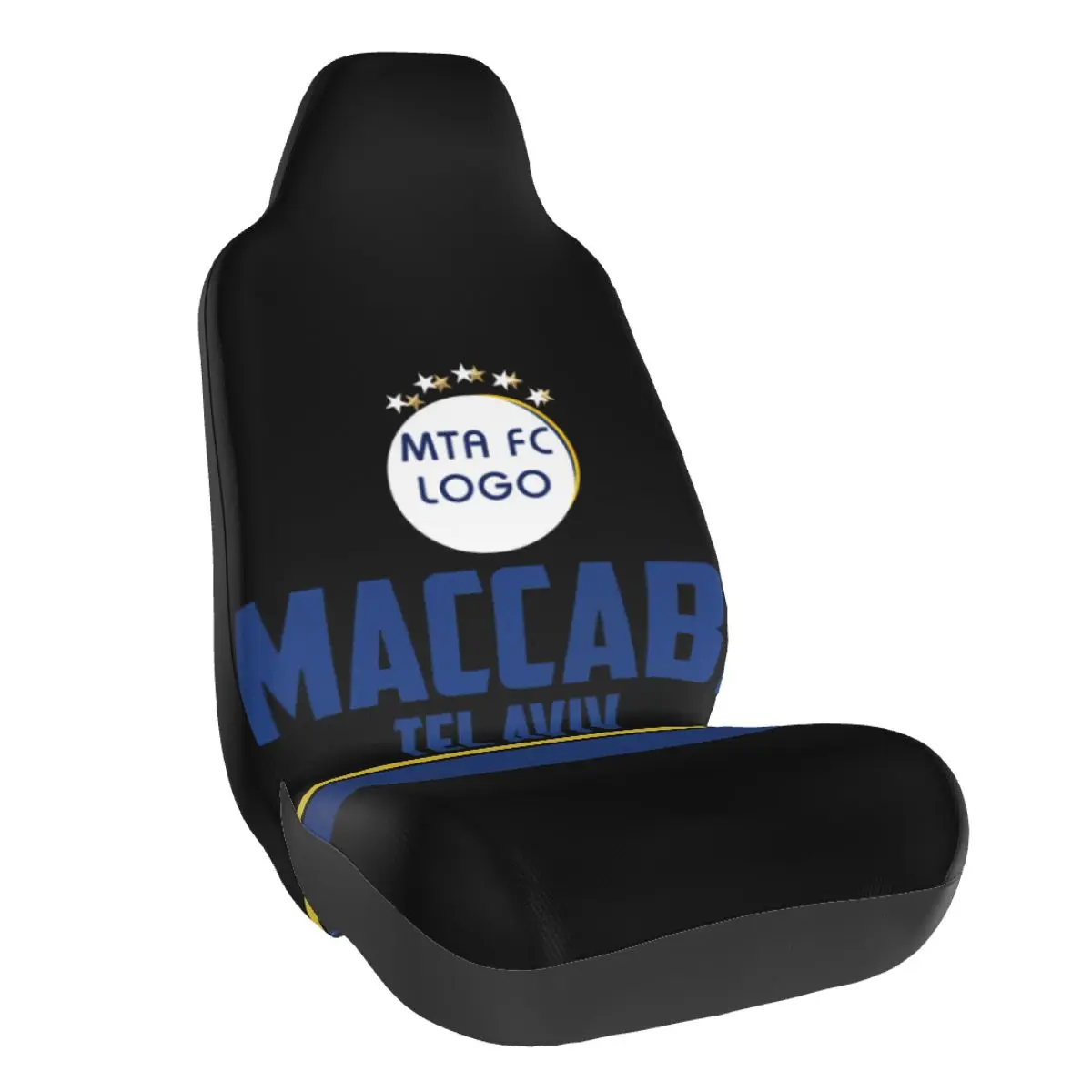 Maccabi Tel Aviv Car Seat Cover Removable Headrest Universal Seat Cover For Car