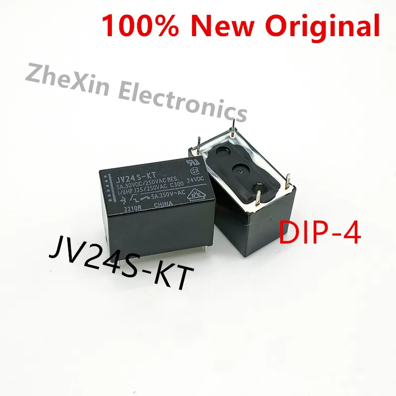 5-10PCS/Lot   JV24S-KT 、JV12S-KT 、JV5S-KT   DIP-4  New Original Electromagnetic Relay 5A SPST-NO  JV-12S-KT、JV-24S-KT 、JV-5S-KT