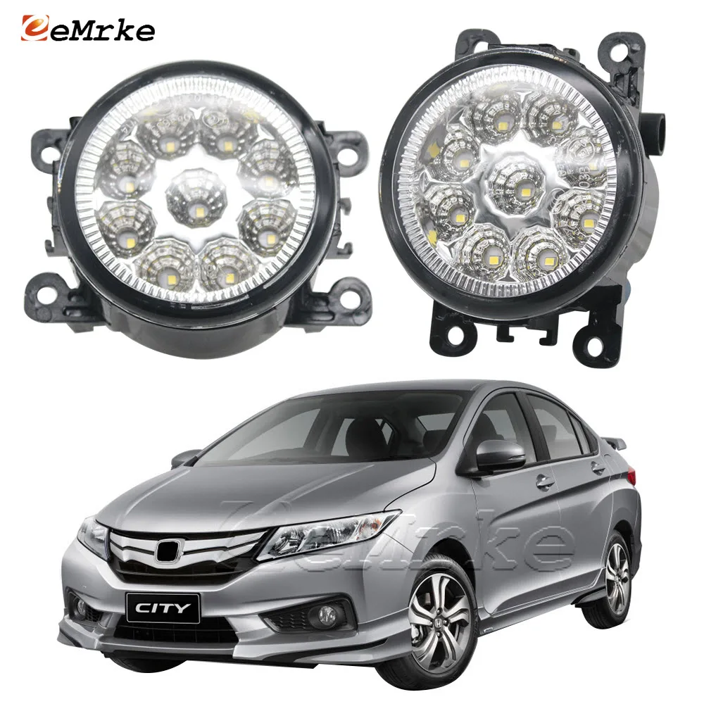 

LED Fog Lights Assembly for Honda City New Grace MK6 2015 2016 2017 2018 2019 H11 Halogen Fog Lamp Front DRL Car Accessories