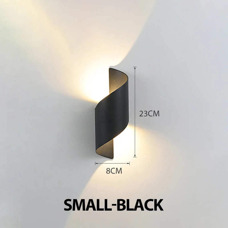 Spiraalvormig ontwerp LED-wandlamp 10W binnenwandlampen Waterdicht buiten Modern Scandinavisch schanslamp Binnenwandlamp Home Decor
