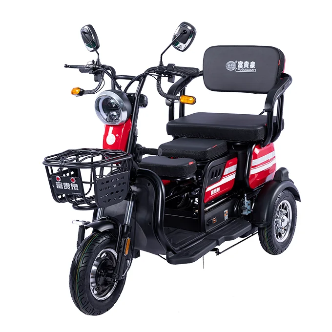 48V 500W Adult Folding Electric Tricycle Leisure Electric Tricycle