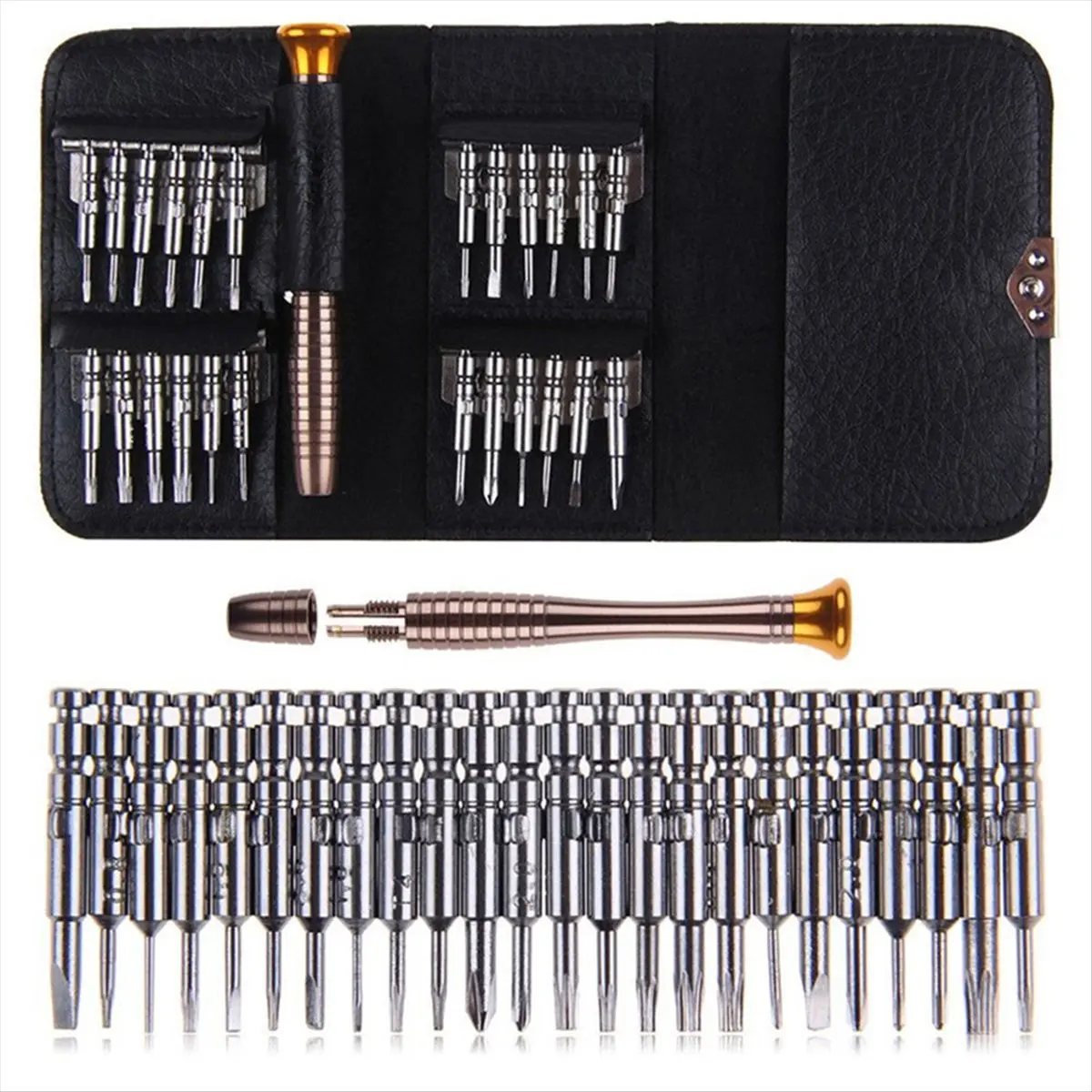 DT1490 TRENDY~25 In1 Screwdriver Torx Screwdrivers Tool Set for Mobile Phones Bits, Hand Tightening