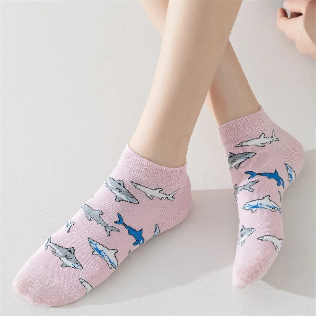 Nouvelles chaussettes, chaussettes pour enfants, Version coréenne à bouche peu profonde, Style collégial, chaussettes bateau mignonnes, tendance d'été, Tube court décontracté