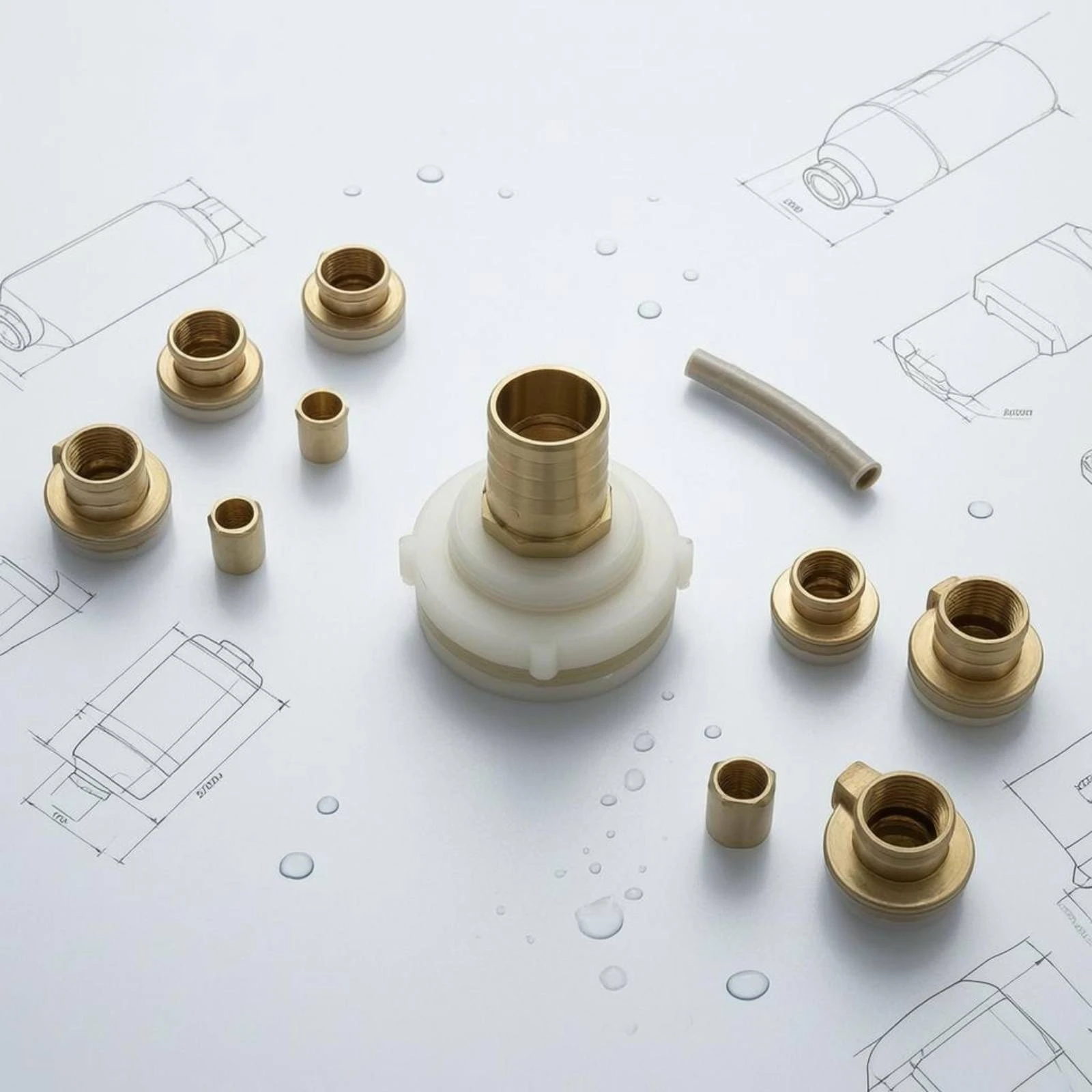 RV Water Reservoir Joint Water Reservoir Hose Adapter Brass Bulkhead Fitting Long-Lasting Plumbing Hardware for Rain Barrel view 4