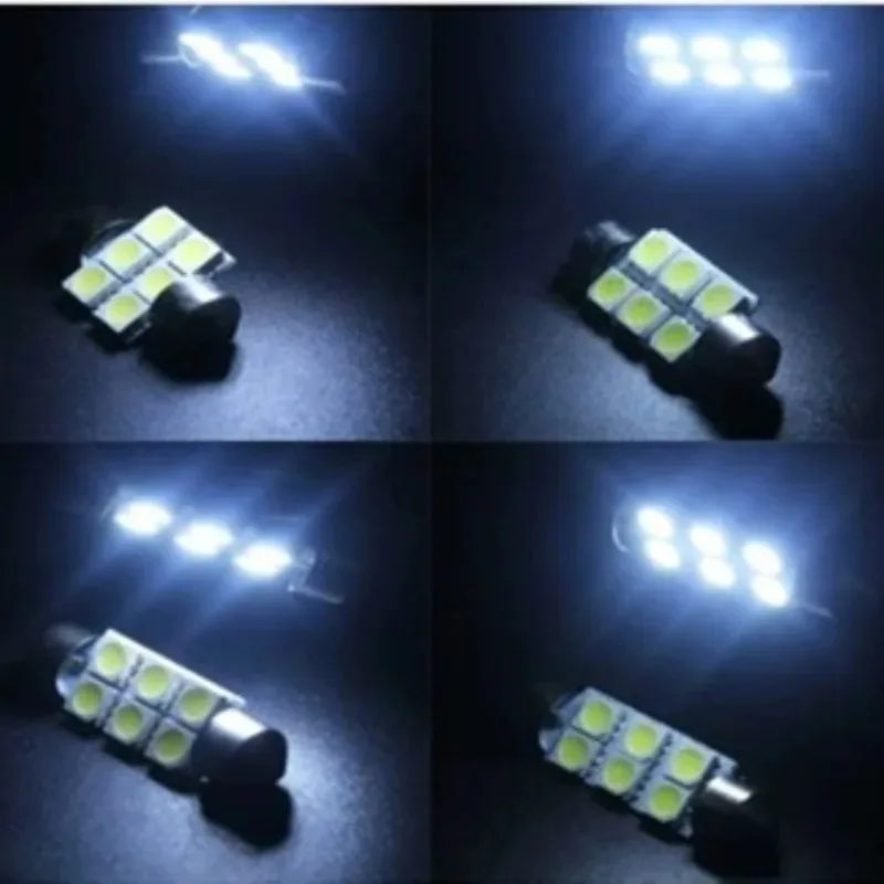 

4 Pcs 39mm C5W White LED Bulb – Car Interior Dome Light, Map Light, License Plate, Trunk & Side Marker Lights