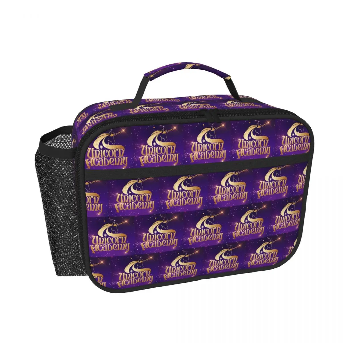 Unicorn Academy Insulated Lunch Bag for Women Children Portable Food Boxes Thermal Lunch Box Tote