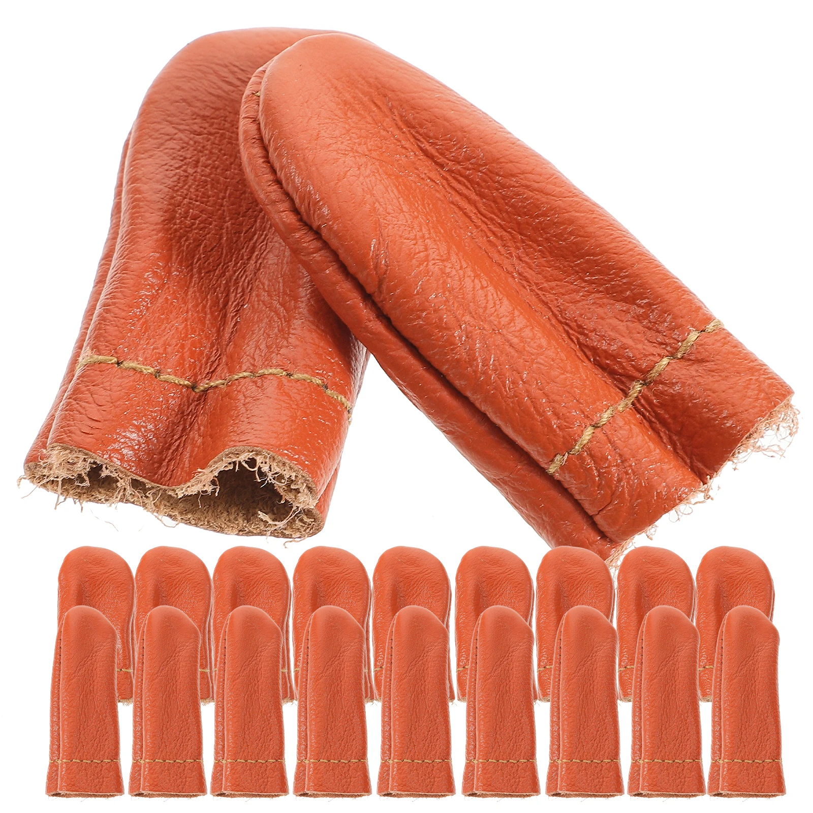 

20 Pcs Wool Felt Thimble Finger Guards for Sewing Disposable Work DIY Craft Needle Protectors Soft Premium Material