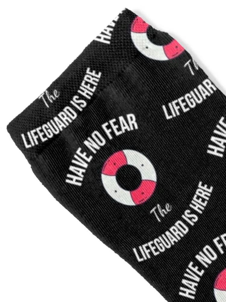 Have No Fear The Lifeguard Is Here Funny For Gift Socks colored Stockings sports stockings Socks For Man Women's