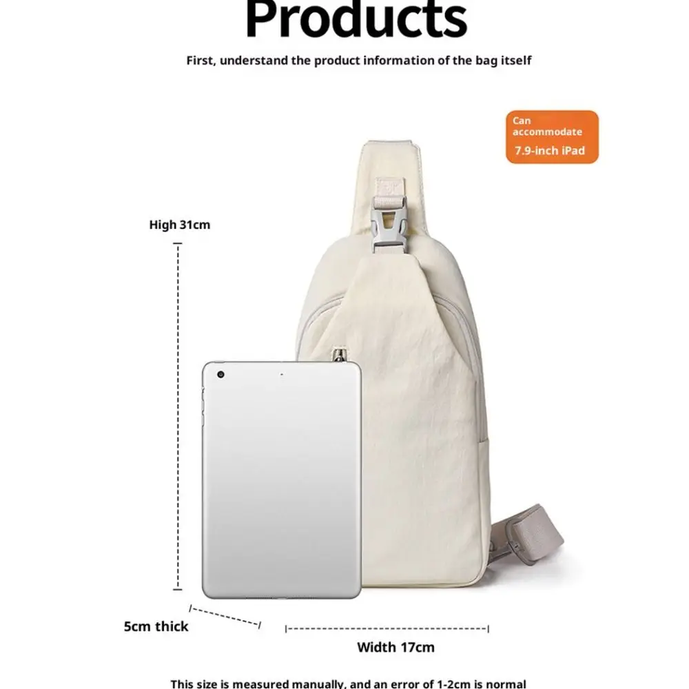 Modische Umhängetasche mit großem Fassungsvermögen, geräumige, leichte Messenger-Tasche, wasserdichte Tragetasche mit mehreren Taschen, lässiges Design – Detail 4