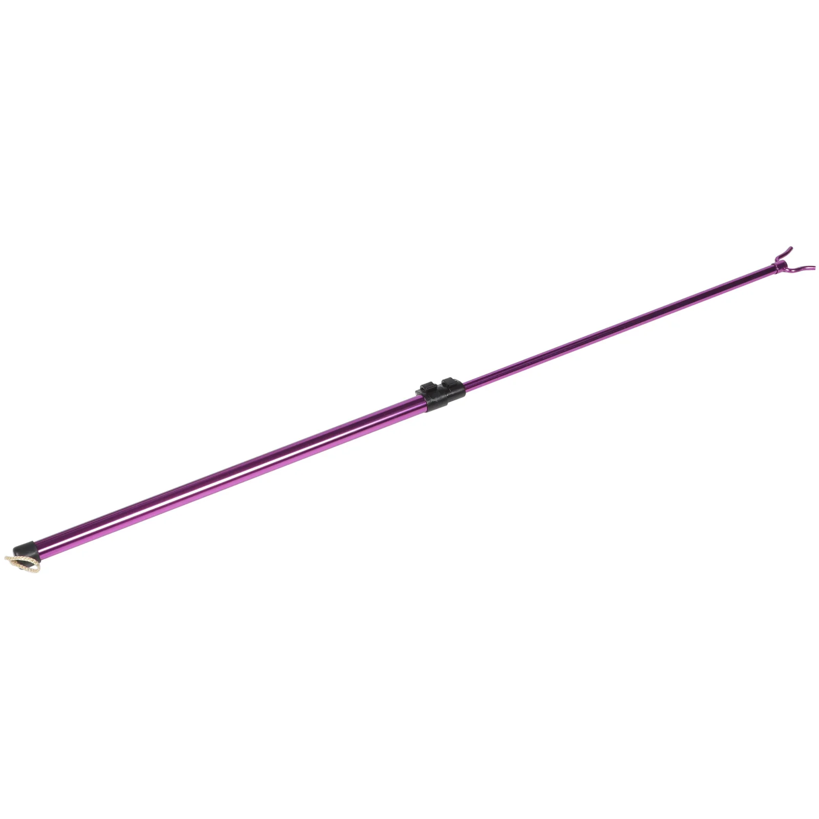 Retractable Clothesline Telescopic Rail Dorm Room Essentials Extended Closet Pole Rod Wooden Fork Reaching Drying Supply Purple