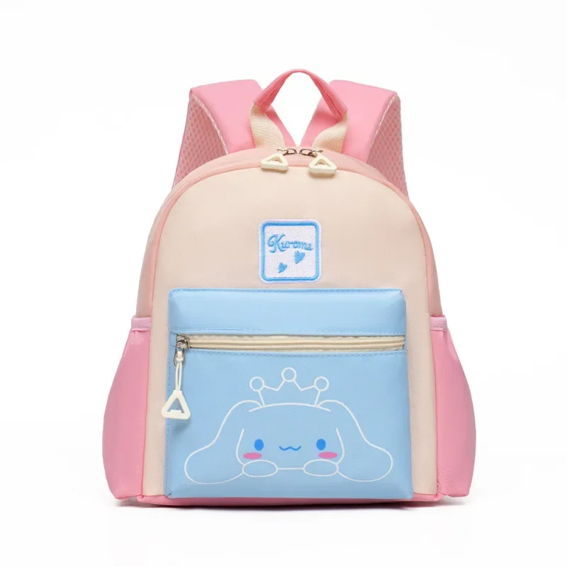 Cartoon Melody Kulomi Children's Backpack Cute  Contrast Color Sanrio Reduce Burden Lightweight Waterproof Student School Bag