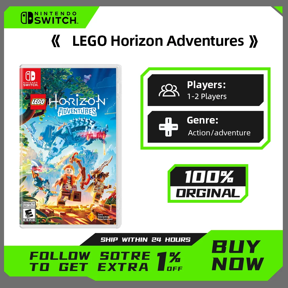 LEGO Horizon Adventures - عروض ألعاب Nintendo Switch 100% الأصلية لمشغل بطاقات الألعاب المادية من نوع المغامرة للتبديل