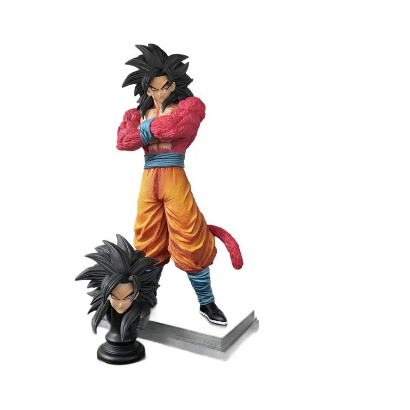 Vf Super Four Goku двуглавая скульптура может заменить Dragon Ball аниме периферийные устройства Gk ручная модель орнамент подарок другу статуя