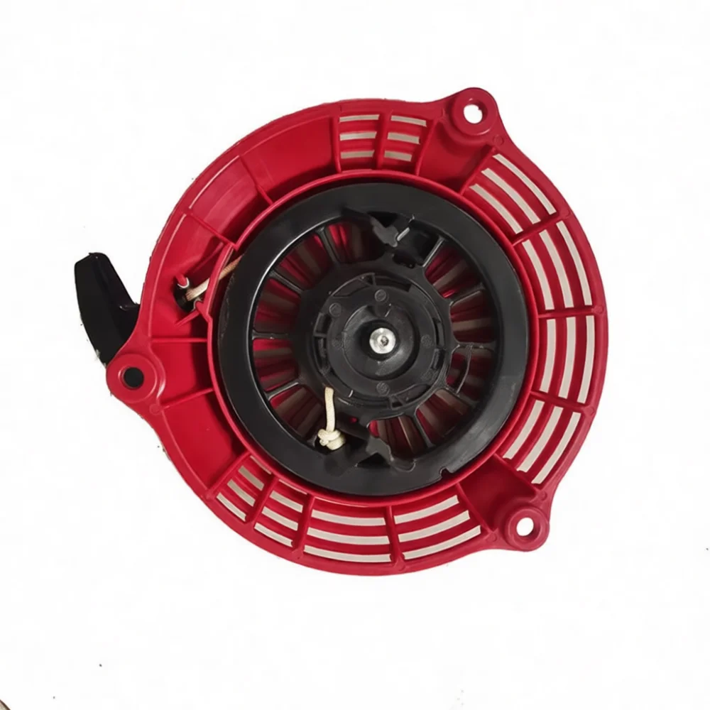 Replacement Recoil Starter For GCV160 GCV190 Grass Mower Engine Power Tool Accessory Manual Pull Starting Mechanism Red Part