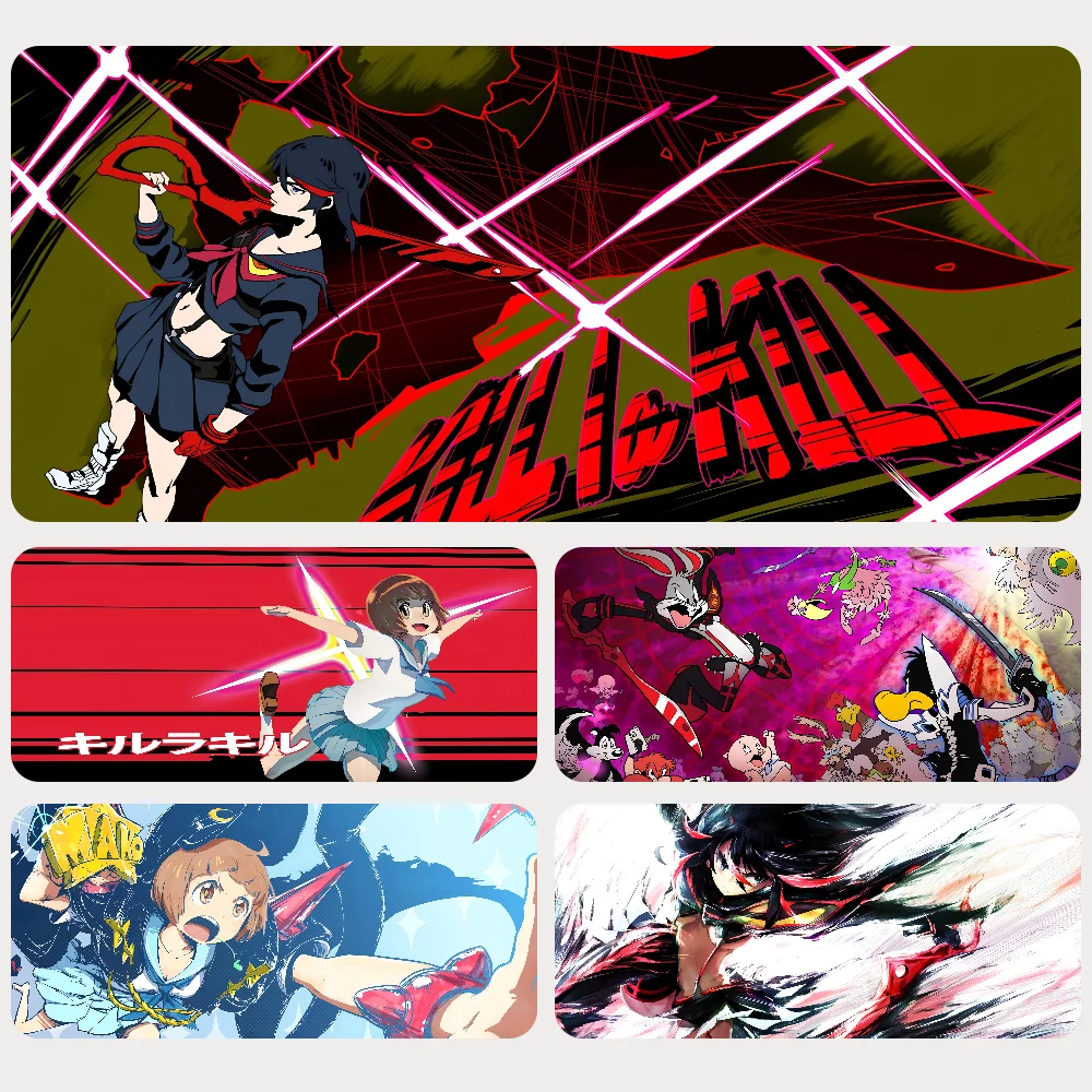 

Anime Kill La Kill Desk Mousepad Mouse Mat Desk Mat With Pad Gaming Accessories Prime Gaming XXL Keyboard Pad Padding Mat