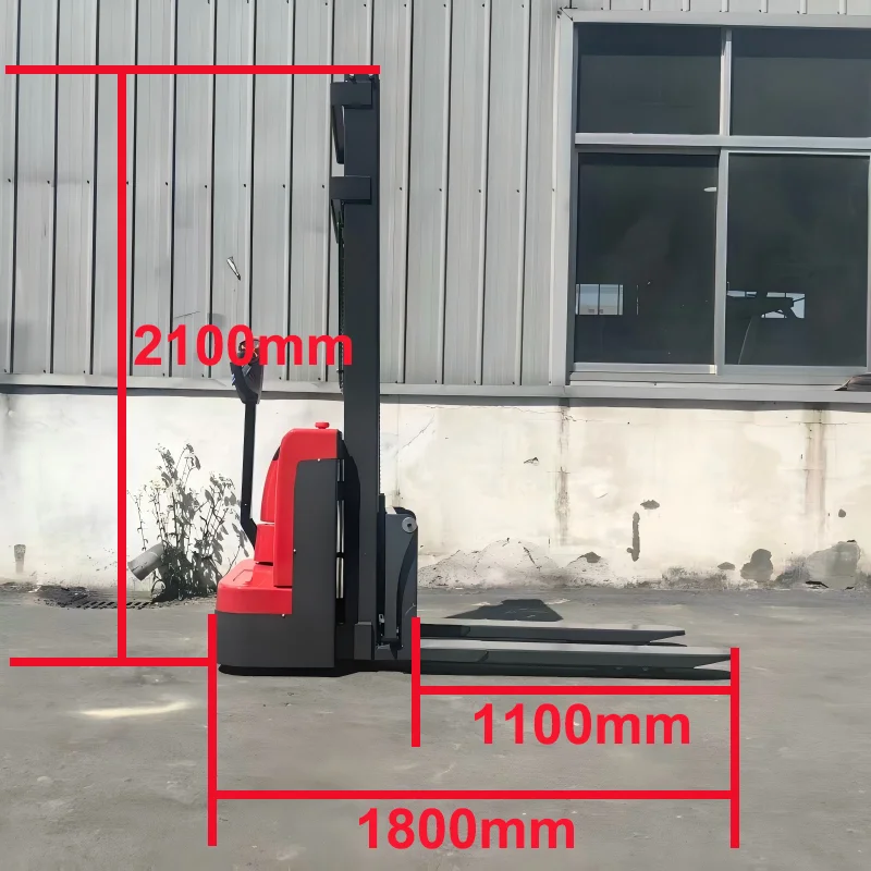 1.5Ton Pallet Stacking Machine Electric  LIfting Height 3m Warehouse Electric Pallet Stacker Powered Pallet Stacker CE