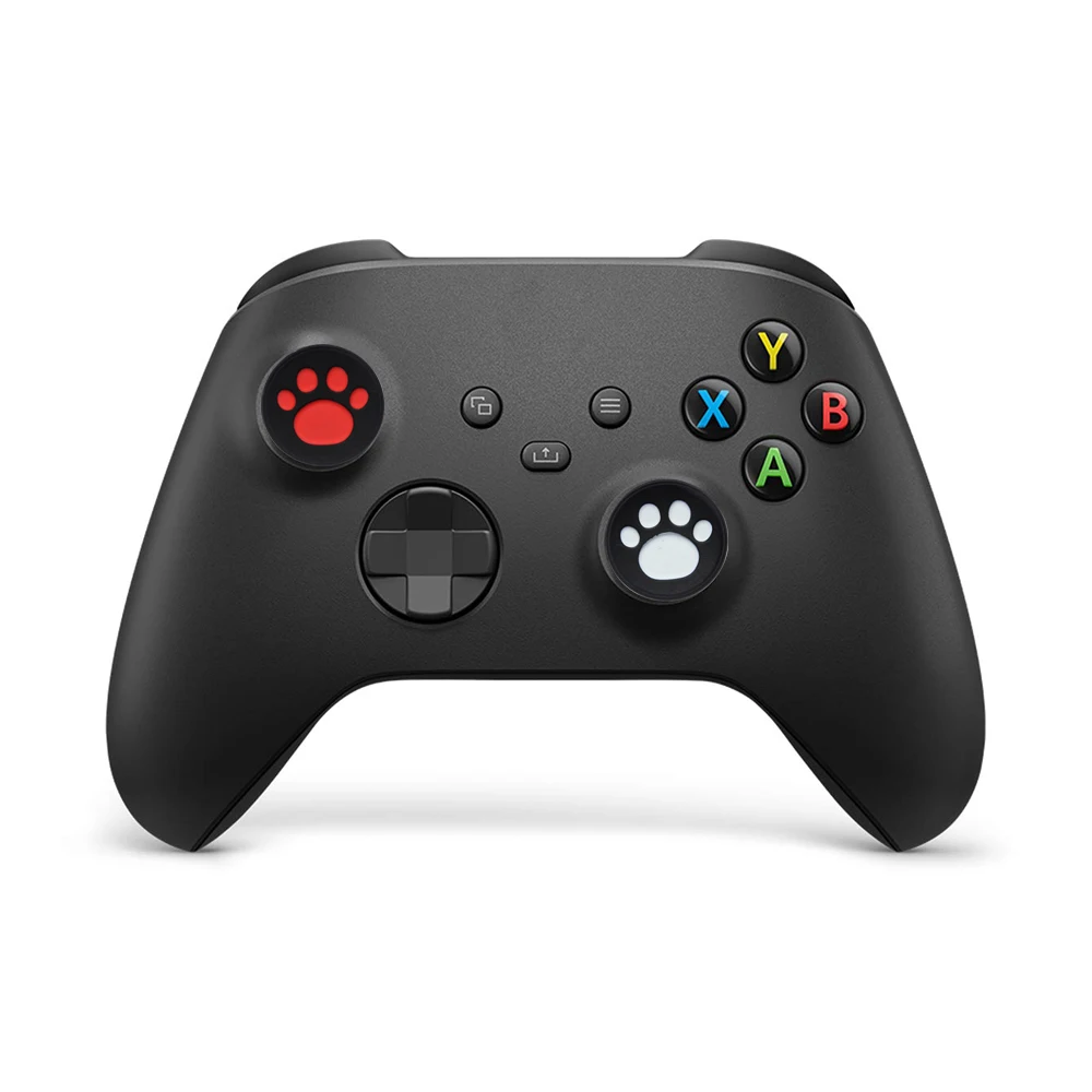 10 قطعة Thumbstick قبضة غطاء تغليف حالة القط مخلب الإبهام القبضات قبعات مطاطية سيليكون عصا التحكم غطاء للتبديل برو XBOX 360 واحد PS5 PS4