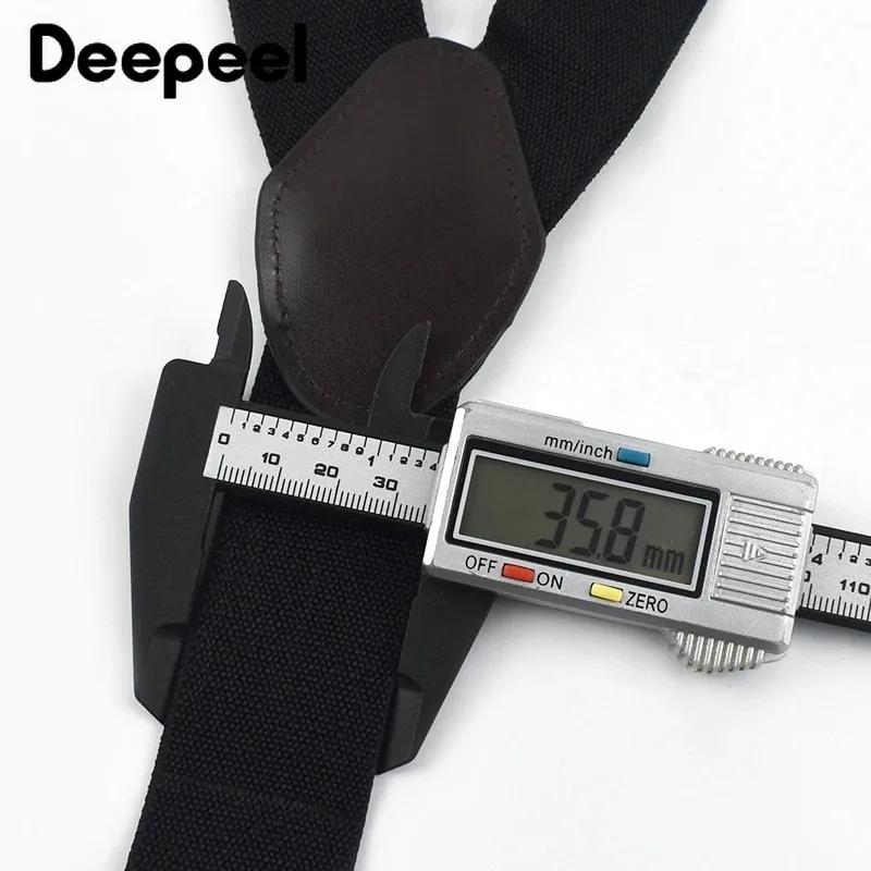 Tirantes para hombres y adultos, 3 ganchos de Clip, arnés de correa elástica, tirantes para pantalones, accesorios para cinturones, 3,5x120cm, 1 ud.