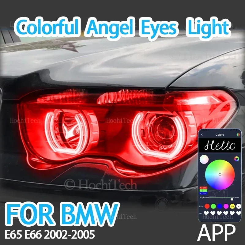 

Light Rings Led Angel Eyes Daytime Running Car Lights for BMW 7 series E65 E66 Pre-facelift 745i 745Li 760Li 760i 2002-2005