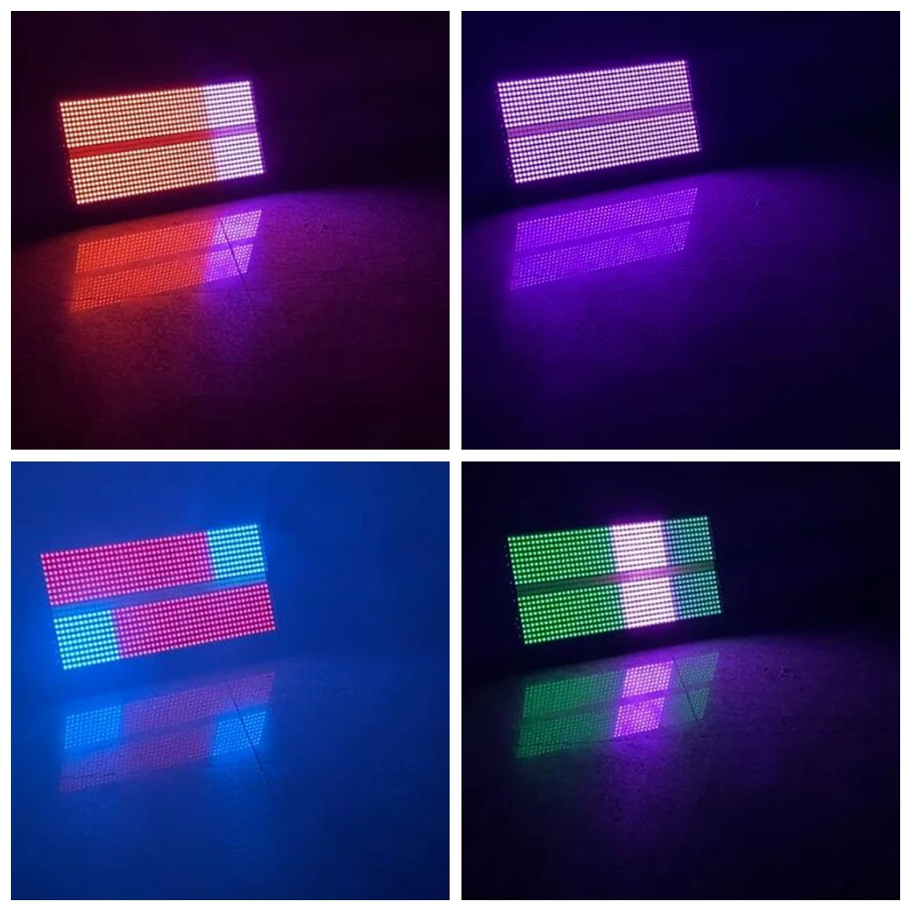 RGB 8+8 Segment Led Strobe Stage Light Pro Dj Club Party Flashing Effect Disco Bar Stage Lighting