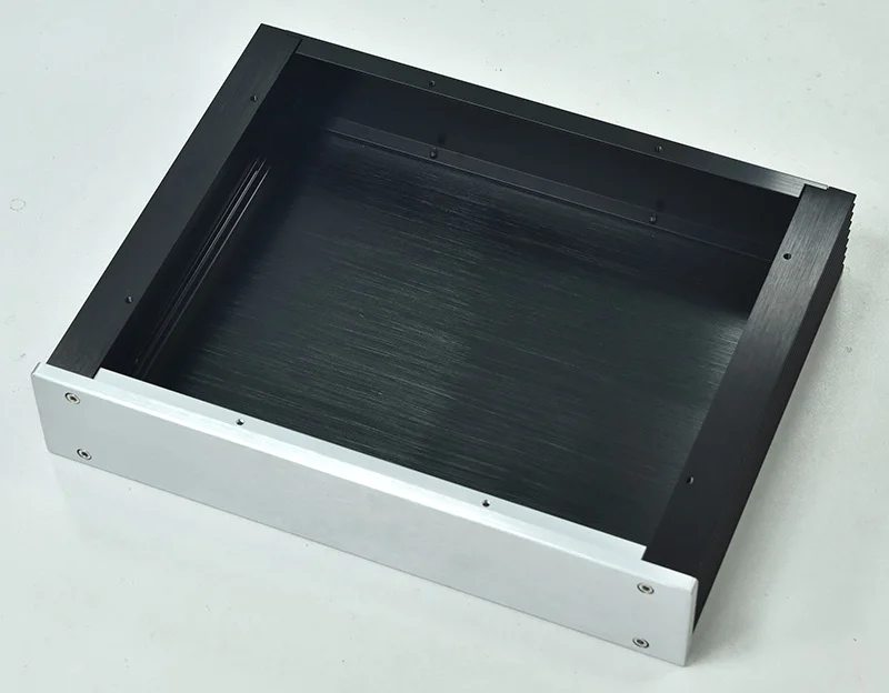 Ширина 320 мм высота 60 мм полностью алюминиевый усилитель шасси трубчатый предусилитель DAC корпус/Чехол/коробка «сделай сам» (320*62*240 мм)