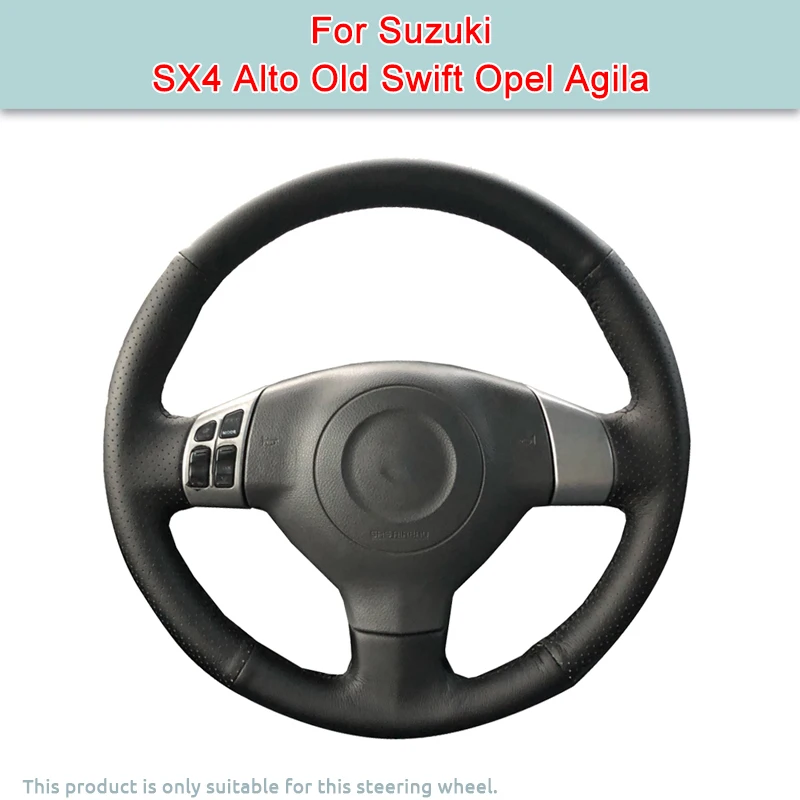 

DIY Car Steering Wheel Cover For Suzuki SX4 Alto Old Swift Opel Agila Artificial Leather Cover For Steering Wheel Original