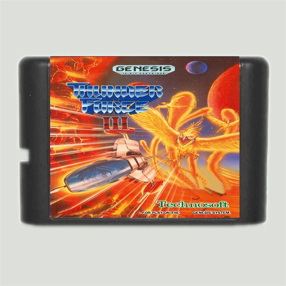 Thunder Force III 16Bit MD Game Card For Sega Mega Drive For Genesis System