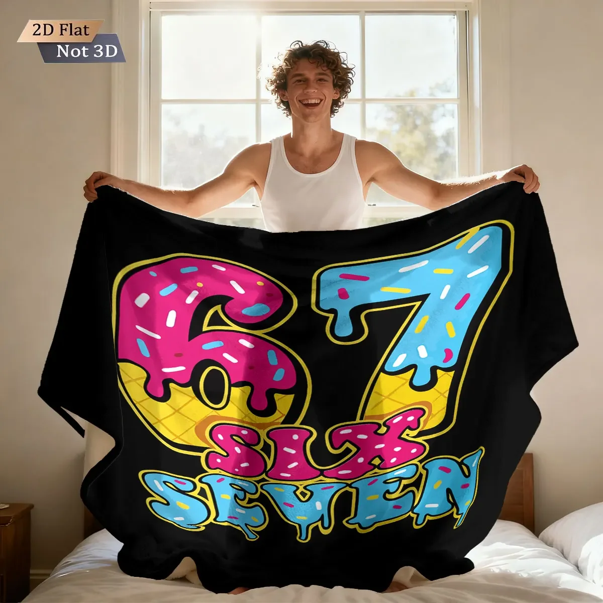 1 Pc Merry Christmas 67 Element Printed Flannel Blanket Napping Casual Blanket Soft Multi Size Machine Washable