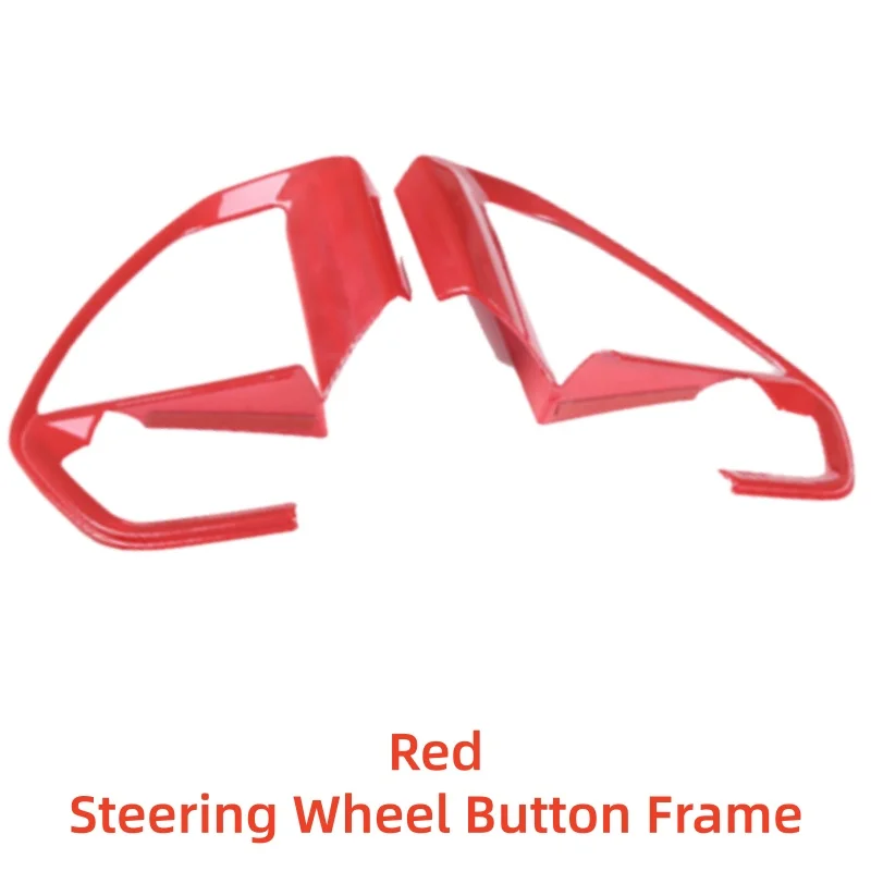 Car Upgrade Styling Red Steering Wheel Button Frame For Toyota Tundra Sequoia 2022-2023 Modification Decoration Accessories 2